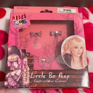Little Bo Peep Costume Earrings and Choker